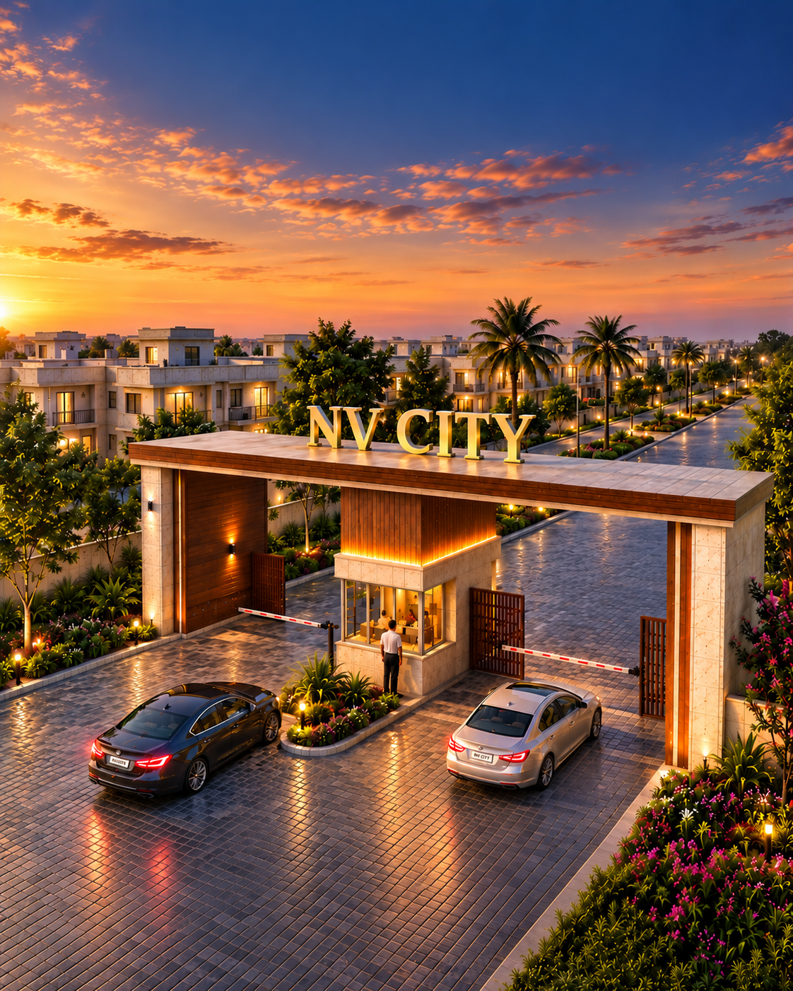 Official imagery of the NV City entrance in Sector 3A, Bahadurgarh