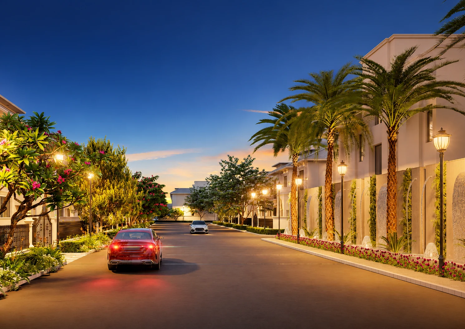 RPS Azalea landscaped residential street